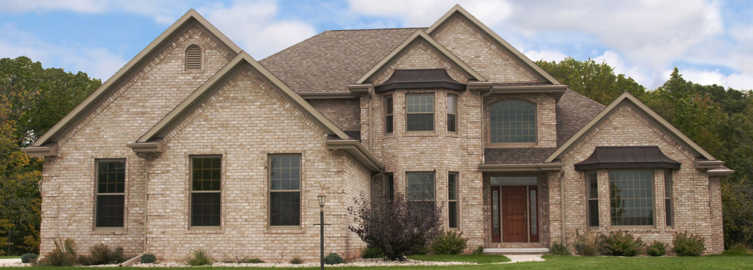 Lavish grey stone mansion